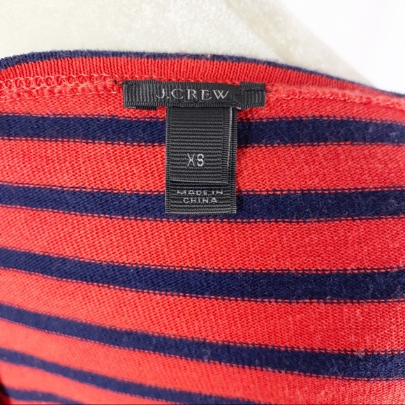 J.Crew Women’s Cuffed Boat Neck Top Striped Shirt - Picture 6 of 7
